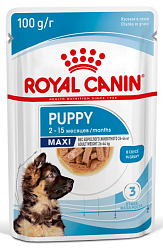 Royal Canin (Роял Канин) Макси Паппи влажный корм для щенков крупных пород в соусе, 85 г