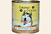 Собачье счастье влажный корм для собак птичьи потрошки с рисом  ж/б 750 г 