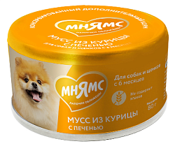 Мнямс Мусс из курицы для собак и щенков старше 6 месяцев 80 г