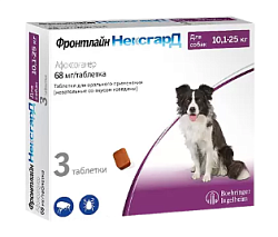 Фронтлайн НексгарД (L) для собак 10,1-25 кг, жевательная таблетка от клещей и блох, № 3