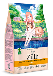 ZILLII Adult Dog SENSITIVE DIGEST Сухой корм для собак всех пород с чувствительным пищеварением 3кг