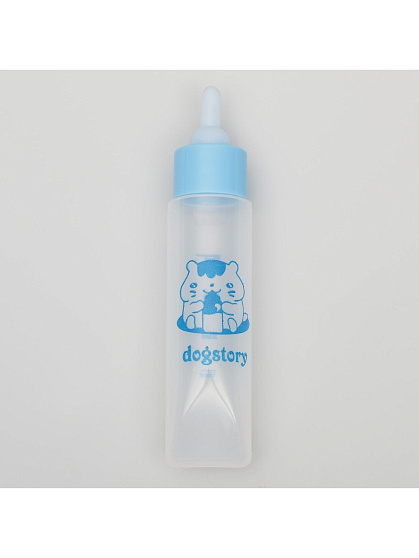 Бутылочка для вскармливания грызунов 30 мл с силиконовой соской (короткий носик), голубая 5157553