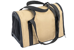 ЧИП Сумка-переноска КОНВЕРТ-ТУННЕЛЬ №3 расклад. с карманом и ремнем 45*28*30см, бежевая