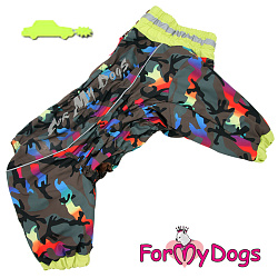 FOR MY DOGS  Комбинезон хаки/желтый для мальчиков р-р B3