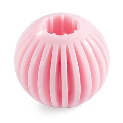 Игрушка для щенков из термопласт резины"Мяч",розовый  d55 мм арт.12191162