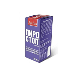 Пиро-Стоп для лечения и профилактики кровепаразитарных болезней у животных 20 мл, Апиценна