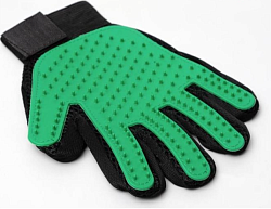 Рукавица щетка для шерсти из неопрена с удлиненными зубчиками 4921416