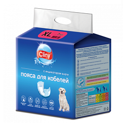 CLINY Пояс впитывающий для кобелей XL (в упаковке 7 штук) Неотерика