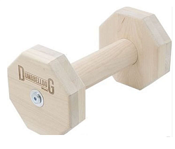 ДОГЛАЙК Снаряд для апортировки Dumbbelldog wood средний дерево D-3080