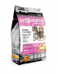 Probalance сухой корм для котят цыпленок 400 г 50443