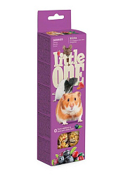 LITTLE ONE Палочки для хомяков, крыс, мышей и песчанок с ягодами 2*60 г