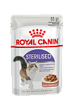 Royal Canin (Роял Канин) Sterilised Корм консервированный для стерилизованных взрослых кошек, соус, 85г