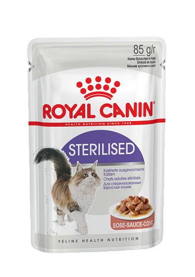 Royal Canin (Роял Канин) Sterilised Корм консервированный для стерилизованных взрослых кошек, соус, 85г