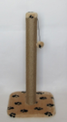 Когтеточка-столб для крупных кошек 60*60*160 см, ковролин "Рыжий кот"