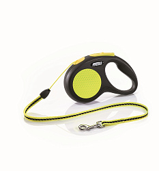 FLEXI Рулетка NEON SAFETY PLUS м трос 3 м до 12 кг черный/неон 49051F
