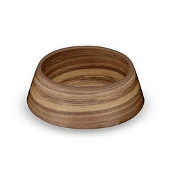 TARHONG Миска для животных "Acacia Wood", коричневая, 19.7х6.4/700мл