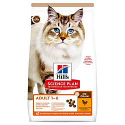 Hills Science Plan No Grain сухой беззерновой корм для кошек с курицей и картофелем - 1,5 кг