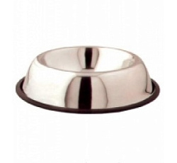 Миска металлическая с резинкой 0,45 л, NB-500 (360467) ЛЕОНАРДО