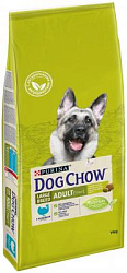 DOG CHOW ADULT LARGE BREED для взрослых собак крупных пород, с индейкой, 14 кг 
