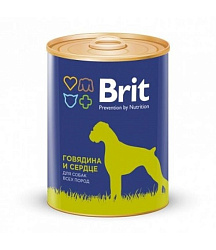 BRIT корм д/собак говядина и сердце 850 г 210496/9297
