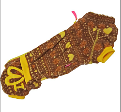 FOR MY DOG Комбинезон коричневый флис для мальчиков (TM1) FW746-2019 M 