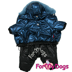 FOR MY DOG Комбинезон  синий металлик для мальчиков  (10Сhh) FW924-2020 М