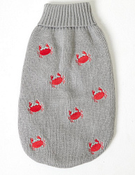 Свитер для собак "Крабы" Размер S 25 см LMK-H158  Lion