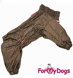 FOR MY DOG Дождевик хаки для девочек 710/3SS-2022F