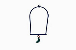 Качели для попугая с месяцем 5020