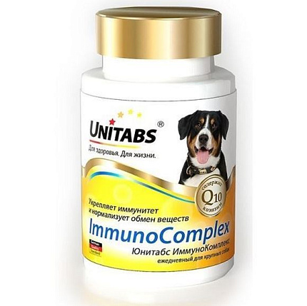 Unitabs ImmunoComplex с Q10 для мелких собак 100 таб.