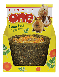 LITTLE ONE Лукошко цветочное. Лакомство-игрушка для всех видов грызунов 120 г