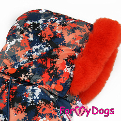 FOR MY DOG Комбинезон синий/оранжевый д/мальчиков  (20) FW843-2020 М