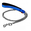 Поводок-цепь с нейлон ручкой "Dog Extreme" "3"длина 1,15 м ,средние породы, цвет синий 43062