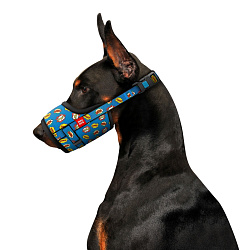 Намордник для собак WAUDOG Nylon, рисунок "ВАУ", пластиковый фастекс, размер №2, О 19-26 см