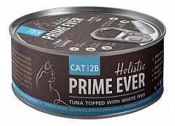 Prime Ever 2B Holistic влажный корм для взрослых кошек Тунец/белая рыба желе 80 г ЦБ-00027502/030108