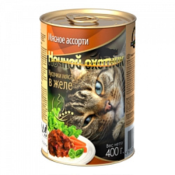 Ночной Охотник ж/б 415 г Мясное ассорти в желе 60214