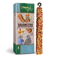 Triol Original лакомство для волнистых попугаев с медом и хитином (уп.2шт)