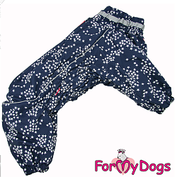 FOR MY DOGS Комбинезон "Звёзды"на флисе т.синий для мальчиков р-р А3