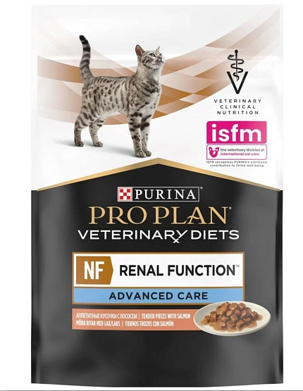 Purina Vet diets RENAL FUNCTION (NF) пауч с лососем д/кошек 85 г поздняя PR12381670