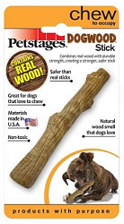 Petstages игрушка для собак Dogwood, палочка деревянная очень маленькая 10см (барбекю)