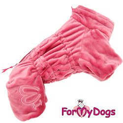 FOR MY DOG Комбинезон-шубка розовая для девочек (12) FW1097-2021 F* 