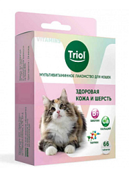 Мультивитаминное лакомство для кошек "Здоровая кожа и шерсть", 33г, 22311001 Triol