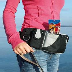 Сумка на пояс "Baggy Belt" ремень 62-125 см черный/серый 3237  Trixie