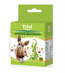 Мультивитаминное лакомство для собак "Крепкий иммунитет", 33г, Triol