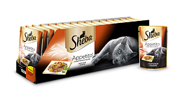 Sheba (Шеба) Appetito влажный корм для кошек телятина и язык в желе 85 г 10139820