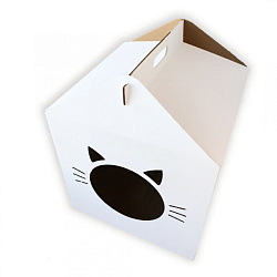 Домик из картона Кубик (MINI) (Кот Барон)
