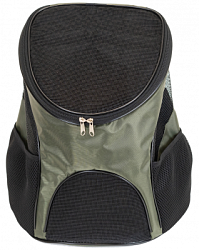 Рюкзак-переноска №1 ECO модель "Alien" 36*34*26см (2 кармана, нейлон) 90050зелен