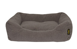 Лежанка для мелких собак меховая Барашек цвет серый размер 60х50 см Pride