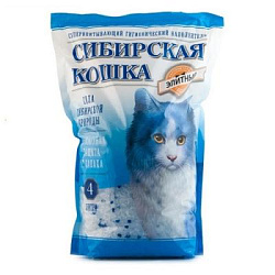 Наполнитель Сибирская кошка Элитный силикагель 4 л 00024279