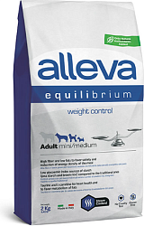 Alleva Equilibrium сухой корм для для взрослых собак мел. и сред. пород для контроля веса 2 кг